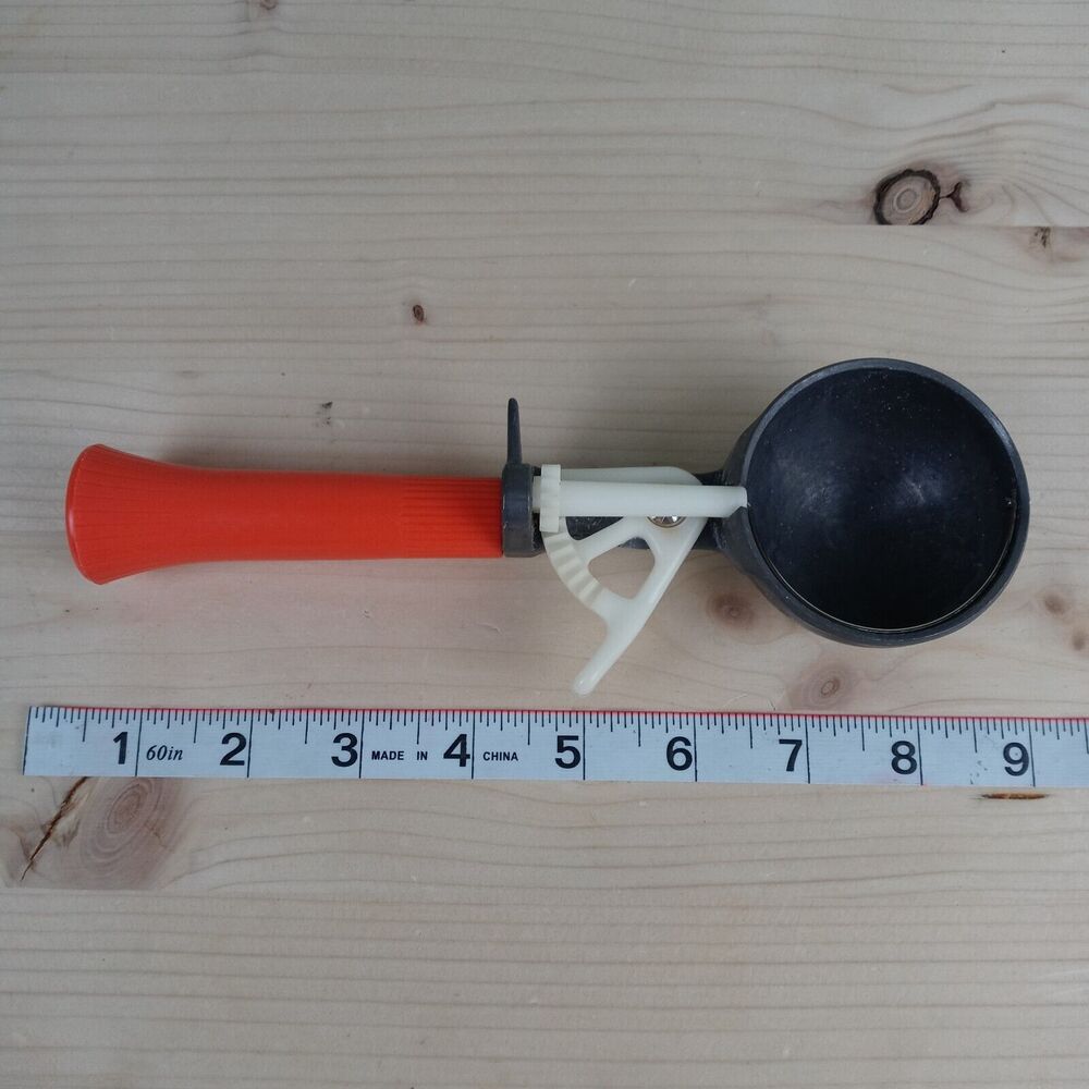 VTG Mechanical ICE CREAM SCOOP Plastic Handle Bonny Prod. Co. NY Food Retro